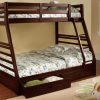2700E_WEB_1 T0072 39″/54″ Bunk Bed-Two Drawers Espresso