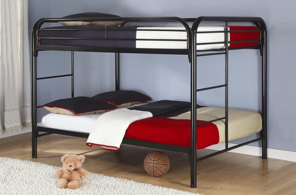 2830B_WEB T0382 54″/54″ Bunk Bed Black