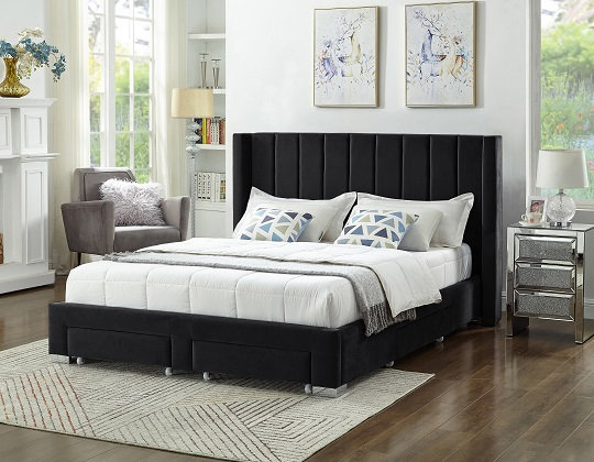 I2153 Storage Bed: Grey/Black/Creme