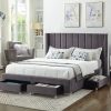 I2153 Storage Bed: Grey/Black/Creme