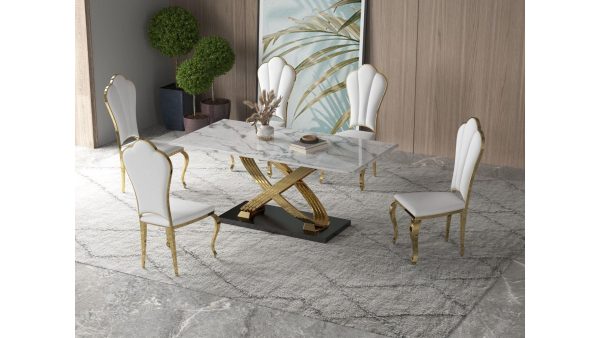 1640_4_1640_5_1500_975 Alkin Marble 5Piece/7Piece Dining Table Set