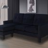282 Perth Sectional Sofa: Black/Grey