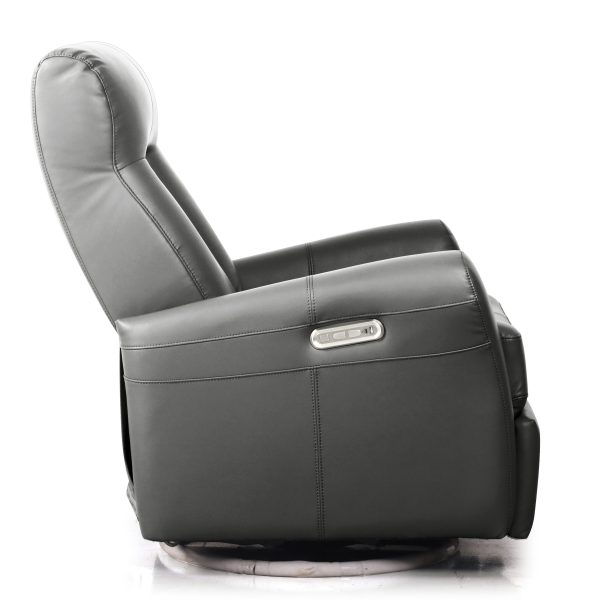 Crescent_PowerSwivelGliderRecliner_PremiumLeather_DarkGrey_Side_White Cerene Power Swivel Glider Recliner-Massage