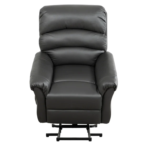 Fresno_LiftChair_Front_Lift_White Summer Power Lift Recliner - PVC Charcoal