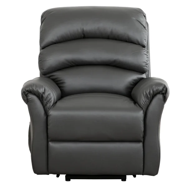 Fresno_LiftChair_Front_White Summer Power Lift Recliner - PVC Charcoal