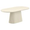 Rona 7 Piece Dining Set: Ivory/Black