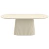 Rona 7 Piece Dining Set: Ivory/Black