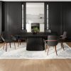 Rona 7 Piece Dining Set: Ivory/Black