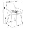 Rona 7 Piece Dining Set: Ivory/Black