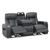 Suri Power Motion Sofa Collection: Black/Charcoal