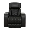 Suri Power Motion Sofa Collection: Black/Charcoal