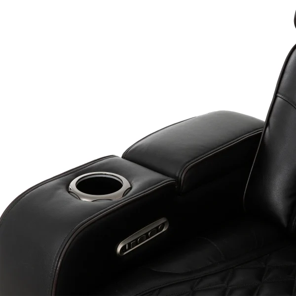 Suri Power Motion Sofa Collection: Black/Charcoal