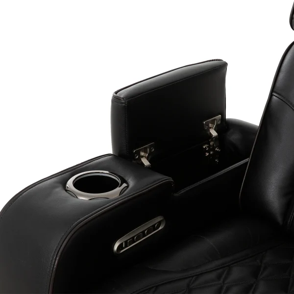 Suri Power Motion Sofa Collection: Black/Charcoal