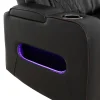 Suri Power Motion Sofa Collection: Black/Charcoal