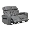Suri Power Motion Sofa Collection: Black/Charcoal