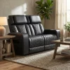 Suri Power Motion Sofa Collection: Black/Charcoal