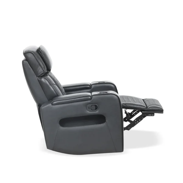 Suri Power Motion Sofa Collection: Black/Charcoal