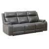 Gisele Power Motion Sofa- Charcoal/Taupe