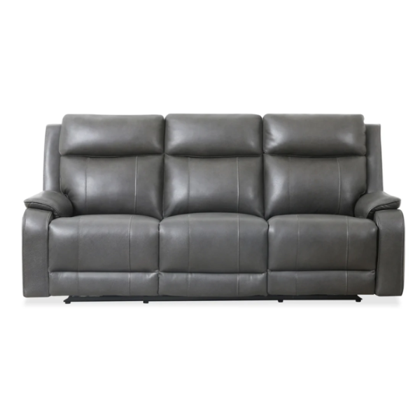 Gisele Power Motion Sofa- Charcoal/Taupe