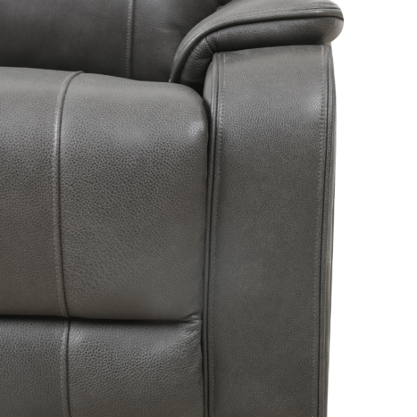 Gisele Power Motion Sofa- Charcoal/Taupe