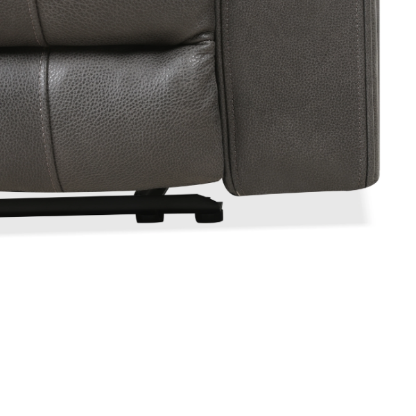 Gisele Power Motion Sofa- Charcoal/Taupe