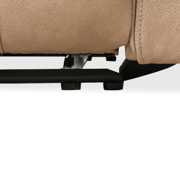 Gisele Power Motion Sofa- Charcoal/Taupe