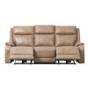 Gisele Power Motion Sofa- Charcoal/Taupe