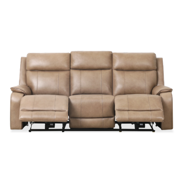 Gisele Power Motion Sofa- Charcoal/Taupe