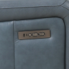 Milano Power Motion Sofa: Blue/Cognac